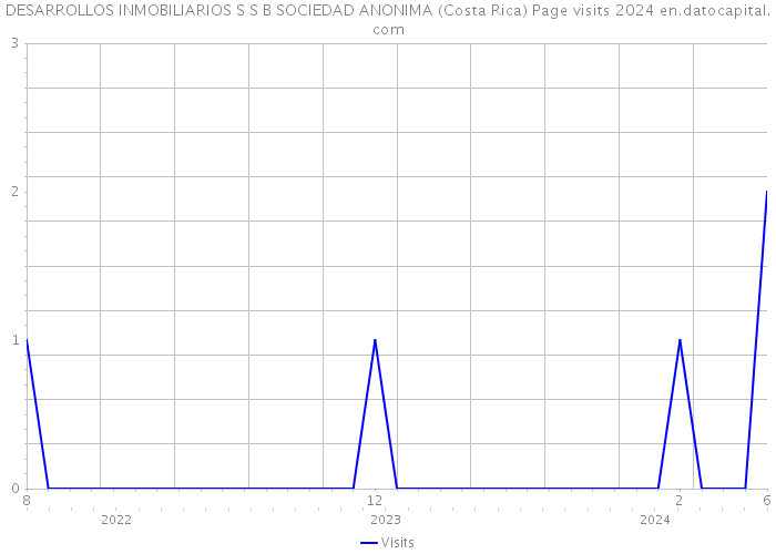 DESARROLLOS INMOBILIARIOS S S B SOCIEDAD ANONIMA (Costa Rica) Page visits 2024 