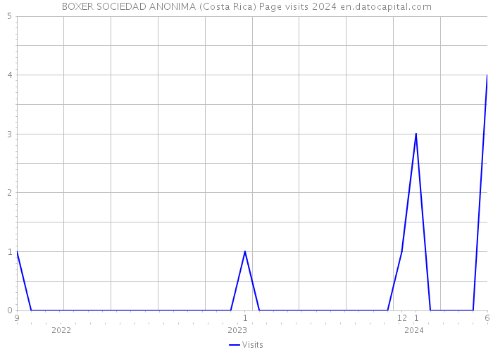 BOXER SOCIEDAD ANONIMA (Costa Rica) Page visits 2024 
