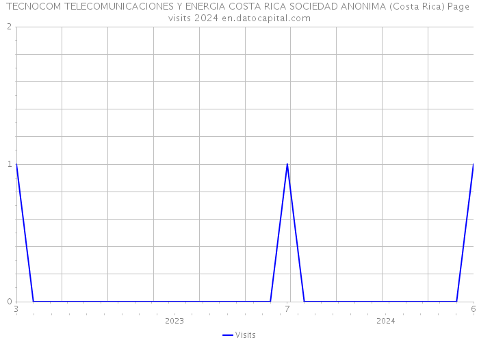 TECNOCOM TELECOMUNICACIONES Y ENERGIA COSTA RICA SOCIEDAD ANONIMA (Costa Rica) Page visits 2024 