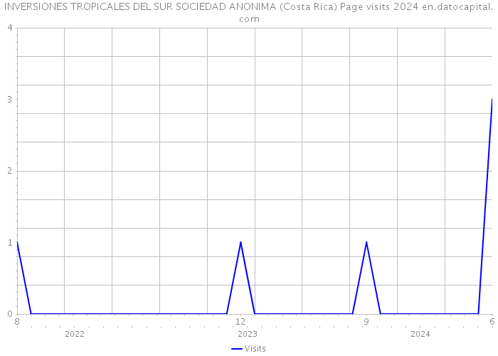 INVERSIONES TROPICALES DEL SUR SOCIEDAD ANONIMA (Costa Rica) Page visits 2024 