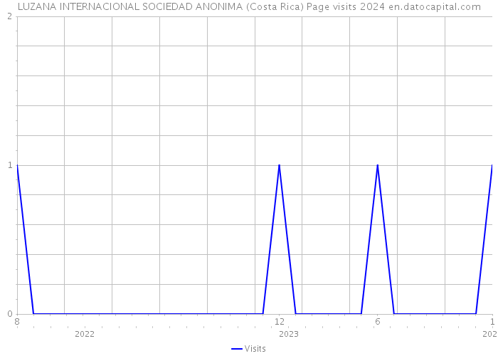 LUZANA INTERNACIONAL SOCIEDAD ANONIMA (Costa Rica) Page visits 2024 