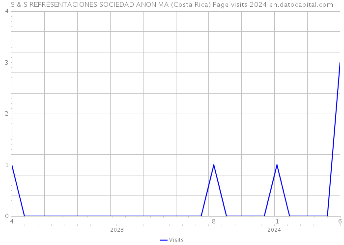 S & S REPRESENTACIONES SOCIEDAD ANONIMA (Costa Rica) Page visits 2024 
