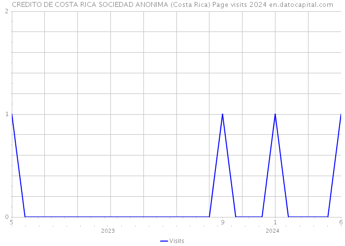 CREDITO DE COSTA RICA SOCIEDAD ANONIMA (Costa Rica) Page visits 2024 