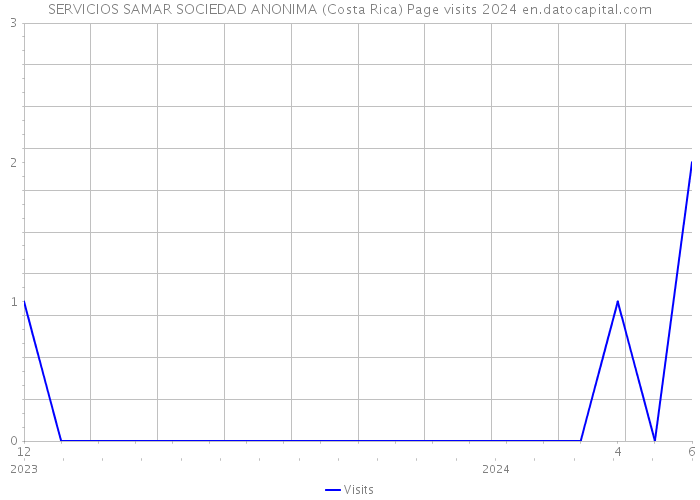 SERVICIOS SAMAR SOCIEDAD ANONIMA (Costa Rica) Page visits 2024 