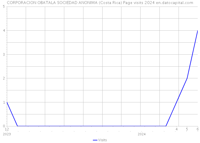 CORPORACION OBATALA SOCIEDAD ANONIMA (Costa Rica) Page visits 2024 