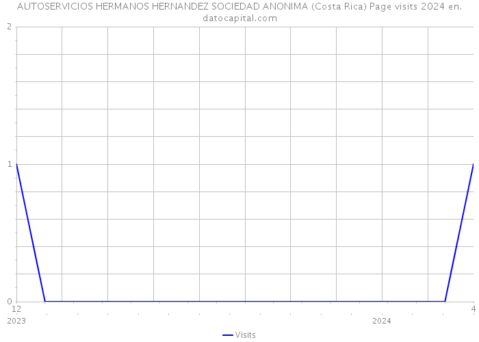 AUTOSERVICIOS HERMANOS HERNANDEZ SOCIEDAD ANONIMA (Costa Rica) Page visits 2024 