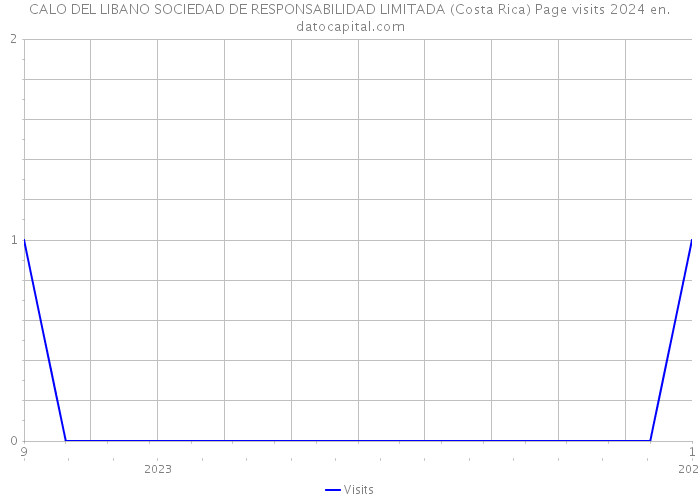 CALO DEL LIBANO SOCIEDAD DE RESPONSABILIDAD LIMITADA (Costa Rica) Page visits 2024 