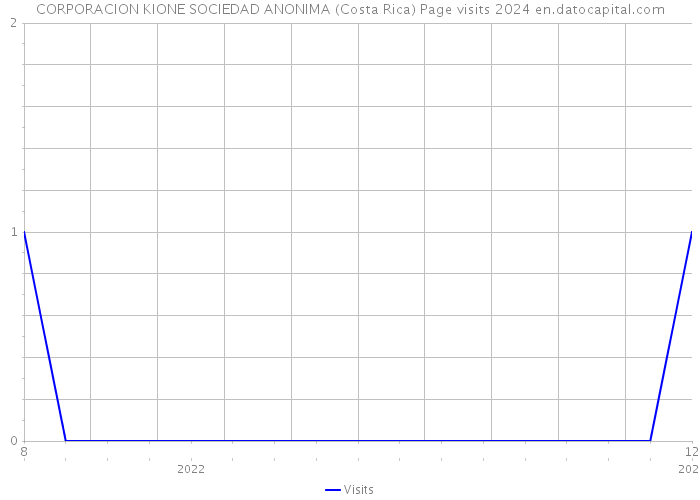 CORPORACION KIONE SOCIEDAD ANONIMA (Costa Rica) Page visits 2024 