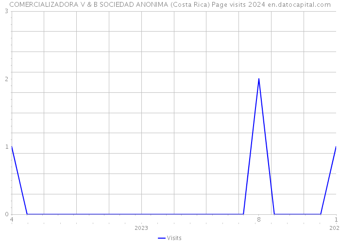 COMERCIALIZADORA V & B SOCIEDAD ANONIMA (Costa Rica) Page visits 2024 