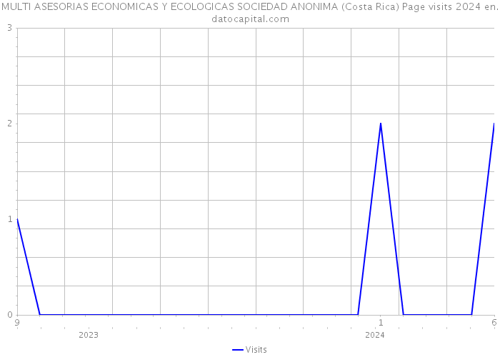 MULTI ASESORIAS ECONOMICAS Y ECOLOGICAS SOCIEDAD ANONIMA (Costa Rica) Page visits 2024 