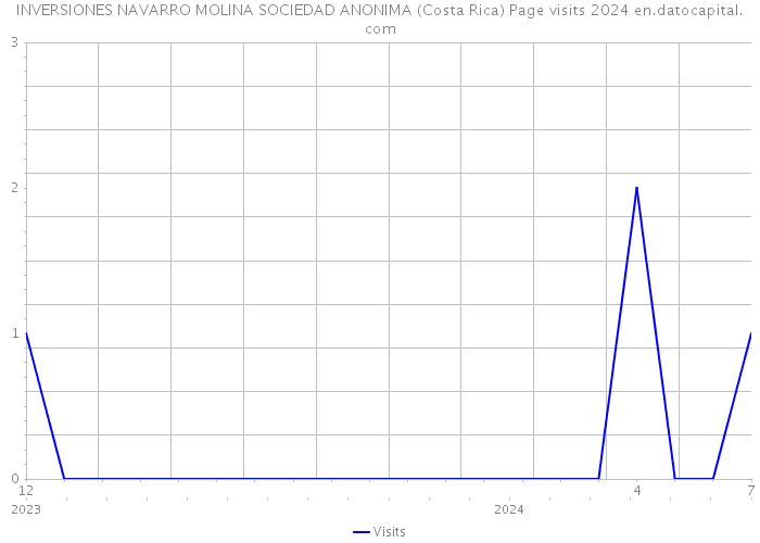 INVERSIONES NAVARRO MOLINA SOCIEDAD ANONIMA (Costa Rica) Page visits 2024 