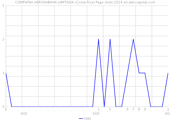 COMPAŃIA AEROSABANA LIMITADA (Costa Rica) Page visits 2024 