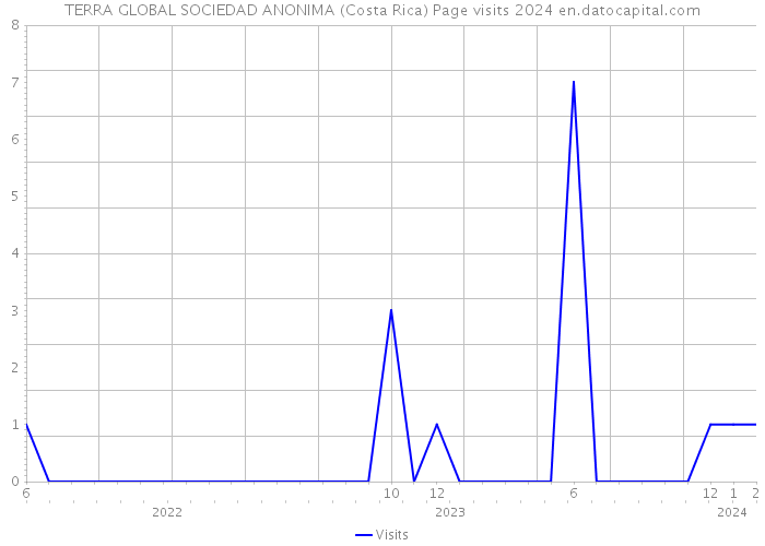 TERRA GLOBAL SOCIEDAD ANONIMA (Costa Rica) Page visits 2024 