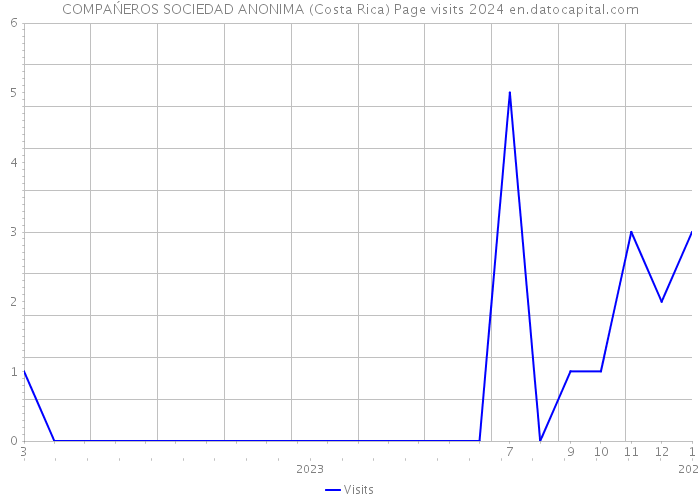 COMPAŃEROS SOCIEDAD ANONIMA (Costa Rica) Page visits 2024 
