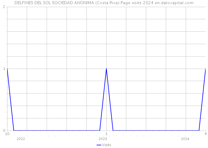 DELFINES DEL SOL SOCIEDAD ANONIMA (Costa Rica) Page visits 2024 
