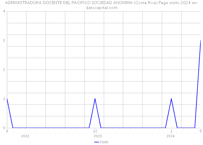 ADMINISTRADORA DOCENTE DEL PACIFICO SOCIEDAD ANONIMA (Costa Rica) Page visits 2024 