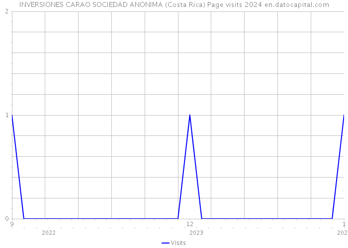 INVERSIONES CARAO SOCIEDAD ANONIMA (Costa Rica) Page visits 2024 