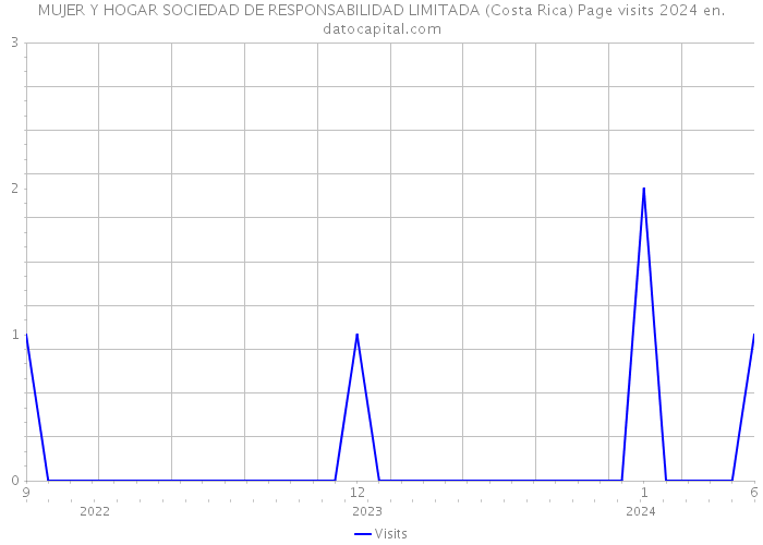 MUJER Y HOGAR SOCIEDAD DE RESPONSABILIDAD LIMITADA (Costa Rica) Page visits 2024 