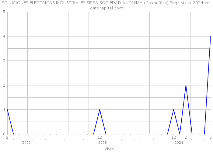 SOLUCIONES ELECTRICAS INDUSTRIALES SEISA SOCIEDAD ANONIMA (Costa Rica) Page visits 2024 