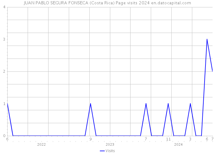 JUAN PABLO SEGURA FONSECA (Costa Rica) Page visits 2024 