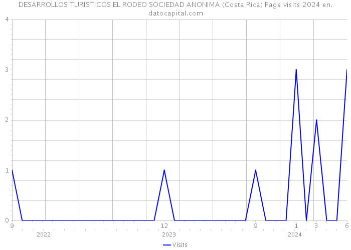 DESARROLLOS TURISTICOS EL RODEO SOCIEDAD ANONIMA (Costa Rica) Page visits 2024 