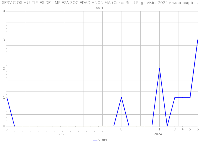 SERVICIOS MULTIPLES DE LIMPIEZA SOCIEDAD ANONIMA (Costa Rica) Page visits 2024 