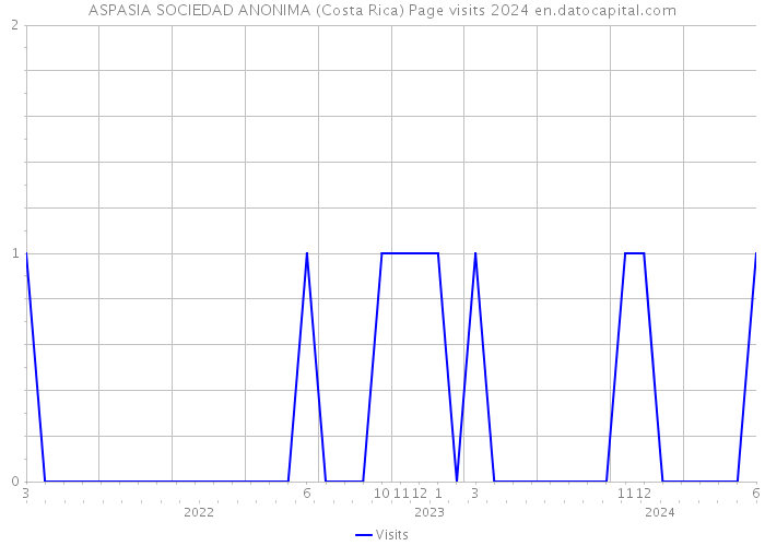 ASPASIA SOCIEDAD ANONIMA (Costa Rica) Page visits 2024 