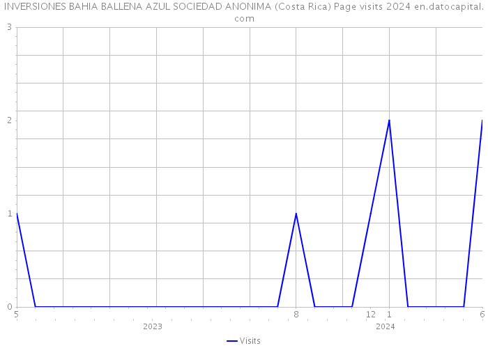 INVERSIONES BAHIA BALLENA AZUL SOCIEDAD ANONIMA (Costa Rica) Page visits 2024 