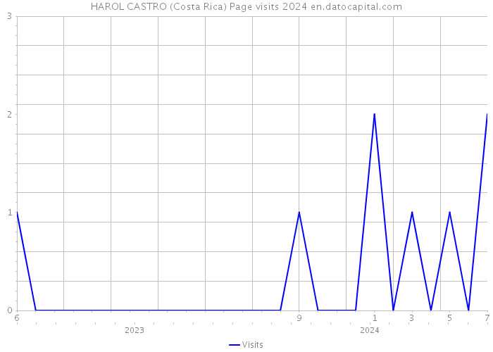 HAROL CASTRO (Costa Rica) Page visits 2024 