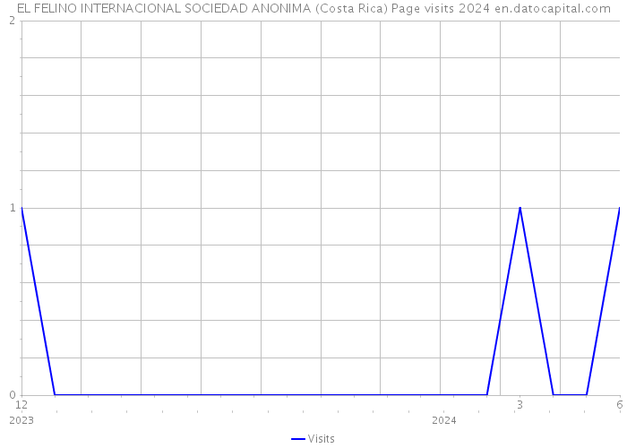 EL FELINO INTERNACIONAL SOCIEDAD ANONIMA (Costa Rica) Page visits 2024 