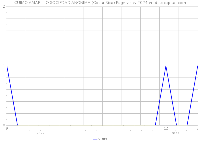 GUIMO AMARILLO SOCIEDAD ANONIMA (Costa Rica) Page visits 2024 