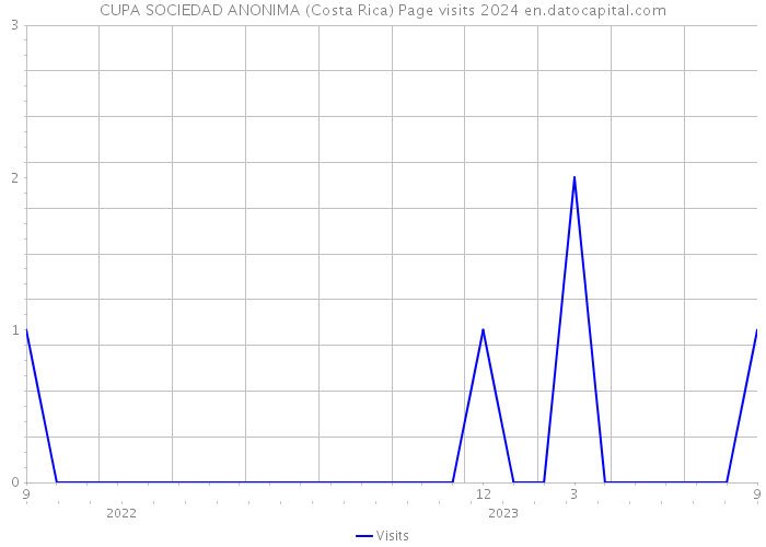 CUPA SOCIEDAD ANONIMA (Costa Rica) Page visits 2024 
