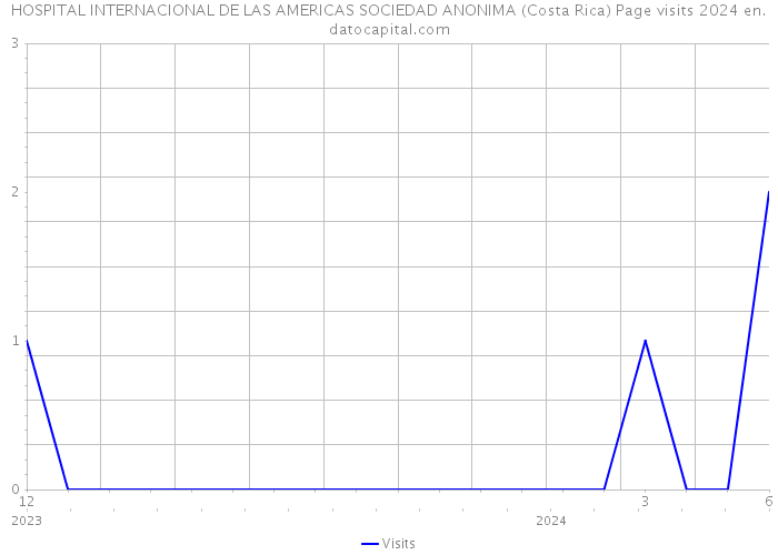 HOSPITAL INTERNACIONAL DE LAS AMERICAS SOCIEDAD ANONIMA (Costa Rica) Page visits 2024 