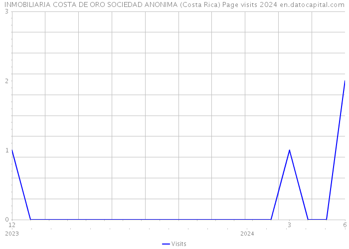INMOBILIARIA COSTA DE ORO SOCIEDAD ANONIMA (Costa Rica) Page visits 2024 