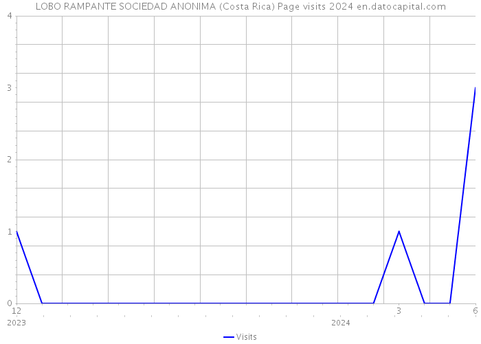 LOBO RAMPANTE SOCIEDAD ANONIMA (Costa Rica) Page visits 2024 