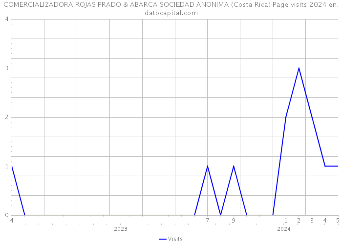 COMERCIALIZADORA ROJAS PRADO & ABARCA SOCIEDAD ANONIMA (Costa Rica) Page visits 2024 