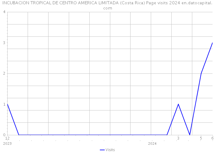 INCUBACION TROPICAL DE CENTRO AMERICA LIMITADA (Costa Rica) Page visits 2024 