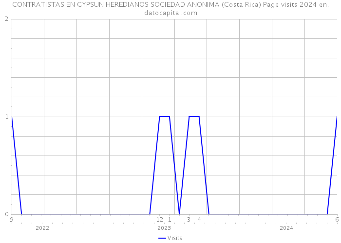 CONTRATISTAS EN GYPSUN HEREDIANOS SOCIEDAD ANONIMA (Costa Rica) Page visits 2024 