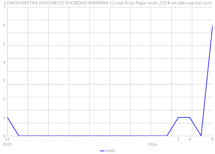 COMISIONISTAS ASOCIADOS SOCIEDAD ANONIMA (Costa Rica) Page visits 2024 