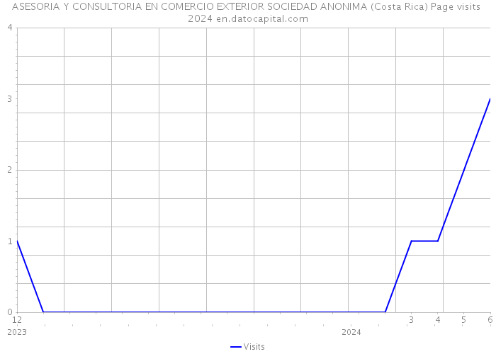 ASESORIA Y CONSULTORIA EN COMERCIO EXTERIOR SOCIEDAD ANONIMA (Costa Rica) Page visits 2024 