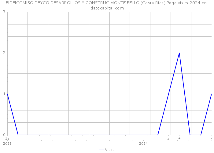 FIDEICOMISO DEYCO DESARROLLOS Y CONSTRUC MONTE BELLO (Costa Rica) Page visits 2024 