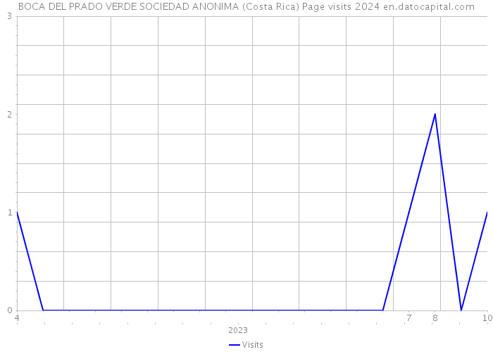 BOCA DEL PRADO VERDE SOCIEDAD ANONIMA (Costa Rica) Page visits 2024 