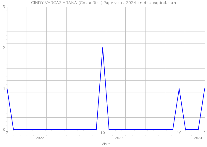 CINDY VARGAS ARANA (Costa Rica) Page visits 2024 