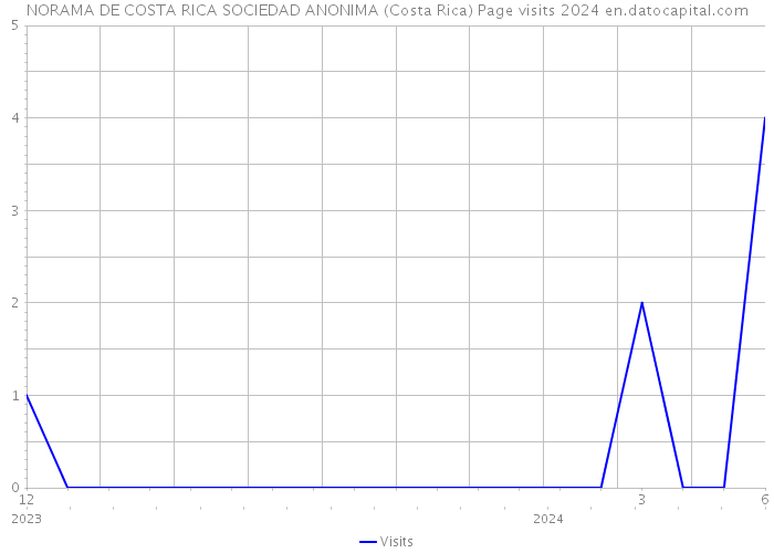 NORAMA DE COSTA RICA SOCIEDAD ANONIMA (Costa Rica) Page visits 2024 
