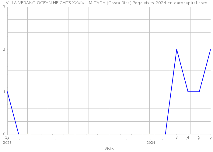 VILLA VERANO OCEAN HEIGHTS XXXIX LIMITADA (Costa Rica) Page visits 2024 