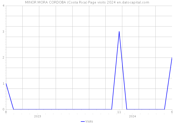 MINOR MORA CORDOBA (Costa Rica) Page visits 2024 