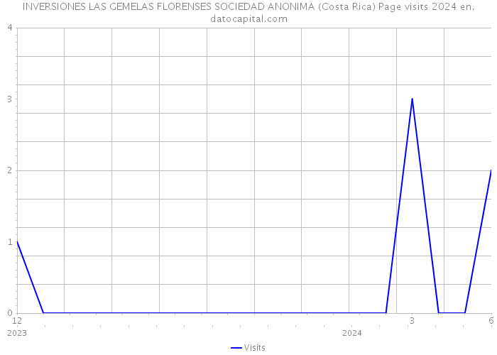INVERSIONES LAS GEMELAS FLORENSES SOCIEDAD ANONIMA (Costa Rica) Page visits 2024 