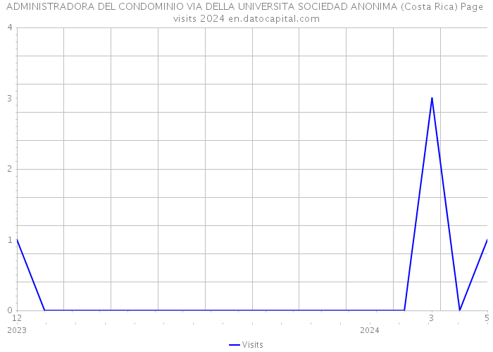 ADMINISTRADORA DEL CONDOMINIO VIA DELLA UNIVERSITA SOCIEDAD ANONIMA (Costa Rica) Page visits 2024 