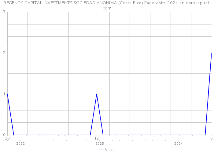 REGENCY CAPITAL INVESTMENTS SOCIEDAD ANONIMA (Costa Rica) Page visits 2024 