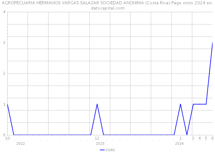 AGROPECUARIA HERMANOS VARGAS SALAZAR SOCIEDAD ANONIMA (Costa Rica) Page visits 2024 